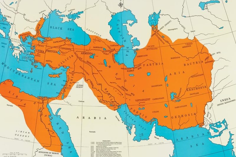 How Much Land Did The Persian Empire Cover