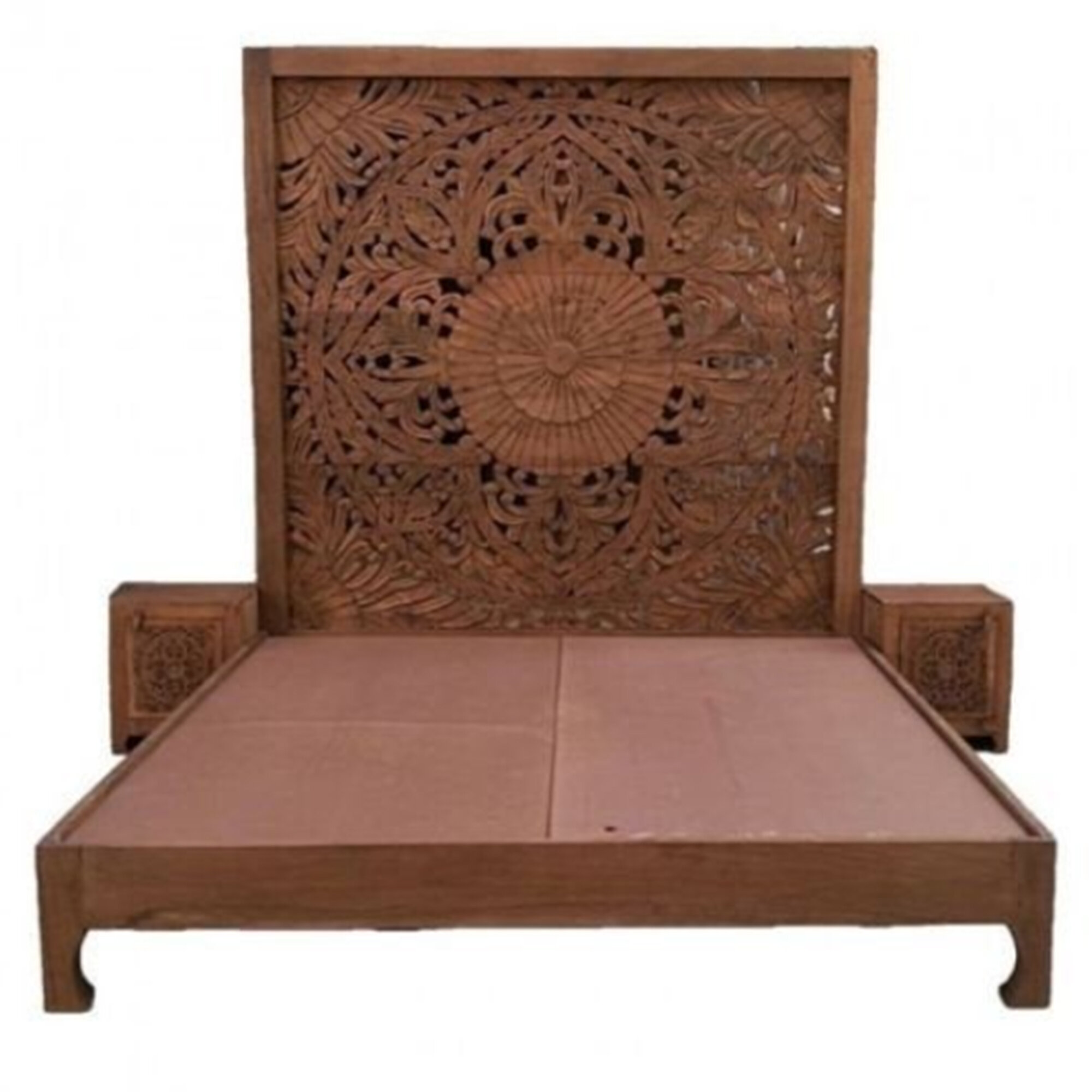 Dynasty Hand Carved Indian Bed: Exquisite Craftsmanship From The Subcontinent